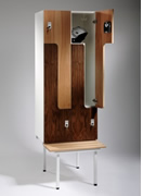 Z - Spinde aus Holz mit Holzdekorfront